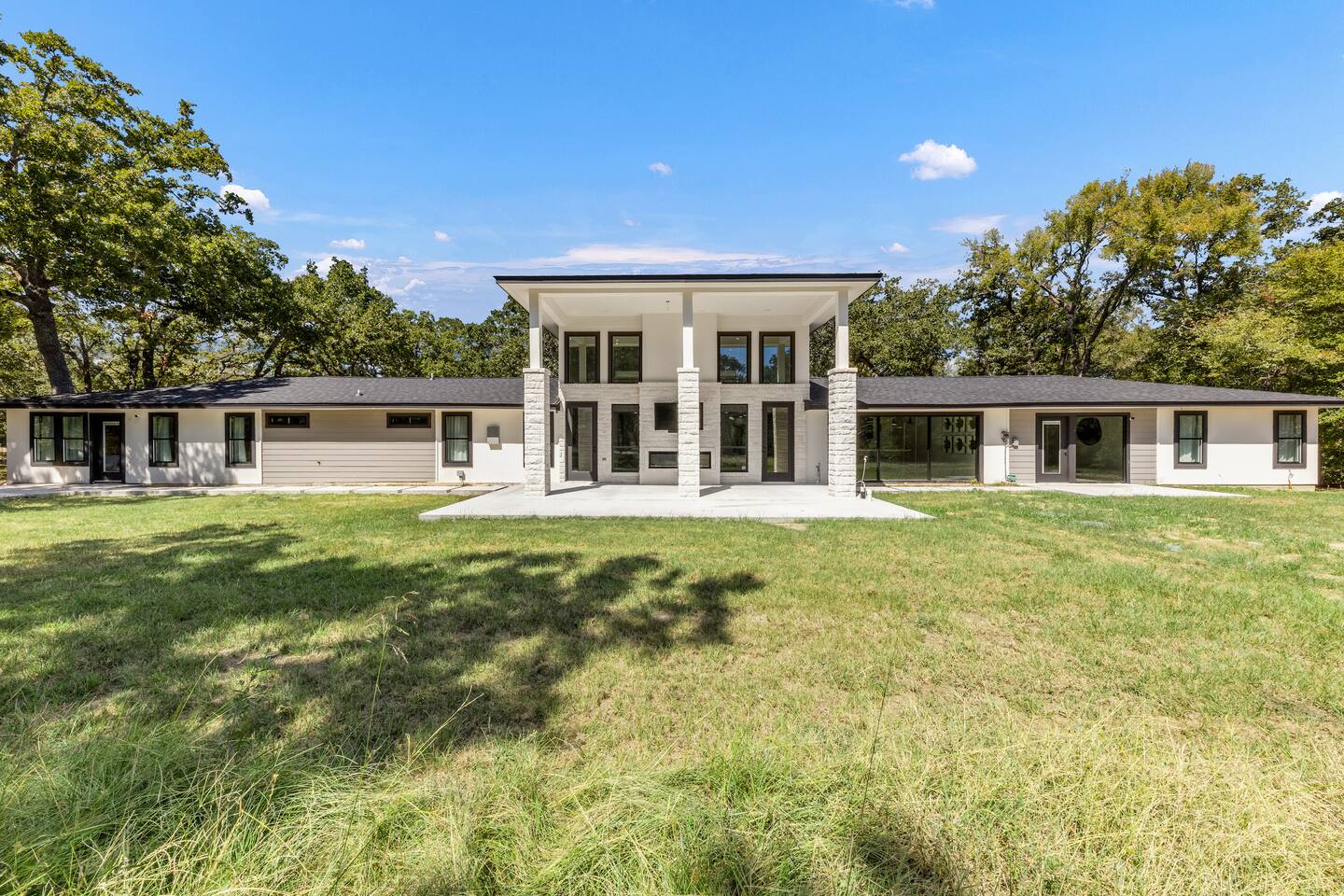 Modern exterior of luxury vacation home